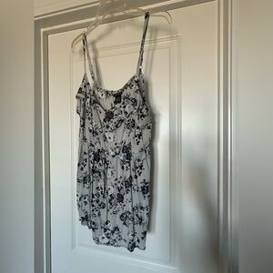 Torrid Black and Blue Floral Camisole